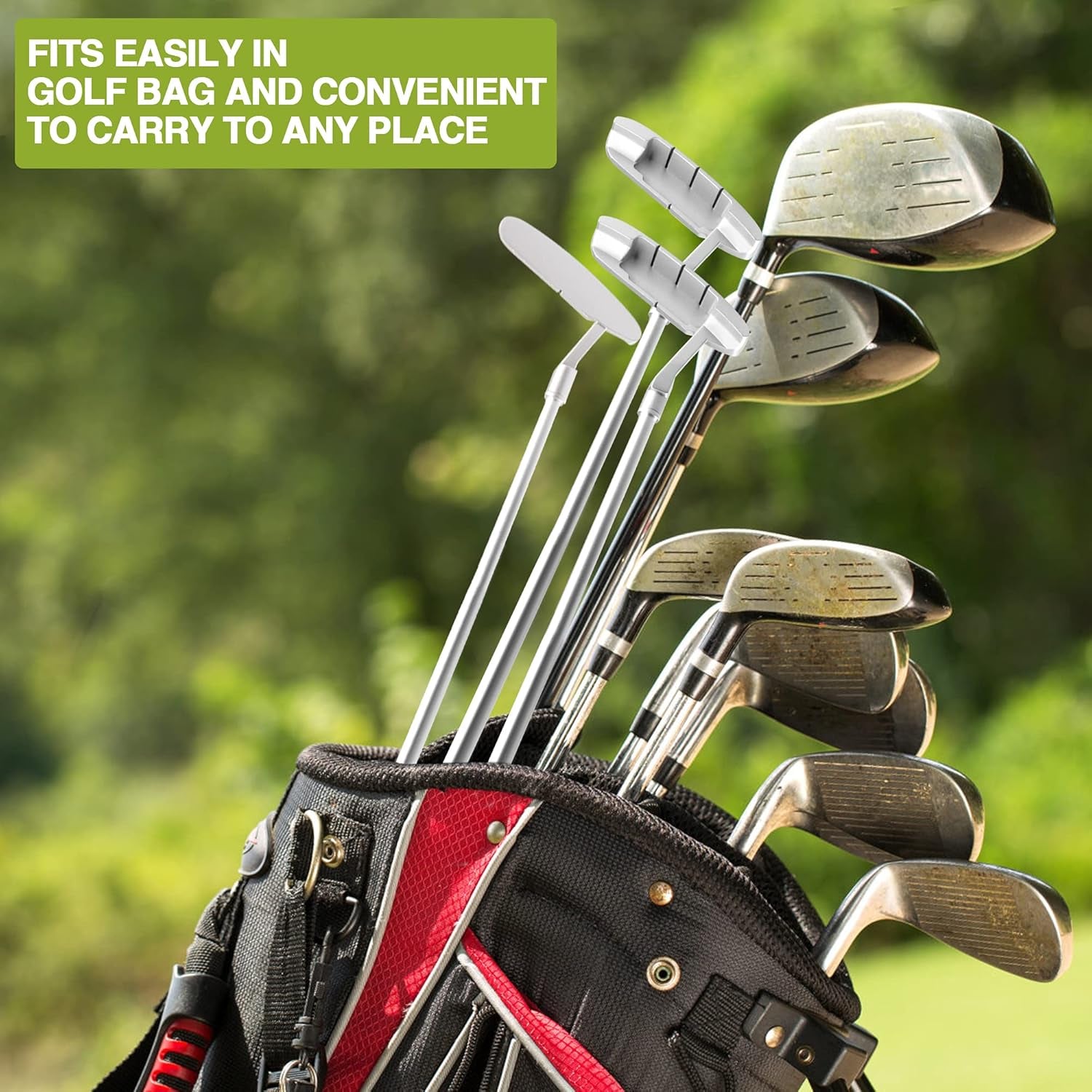 Upgraded Golf Putter, Golf Gifts for Him Her - 33" Two Ways Mini Golf Putters for Men Women Kids Right/Left Handed Golfers, Golf Clubs Set with 2 Golf Practice Balls for Any Putting Mat