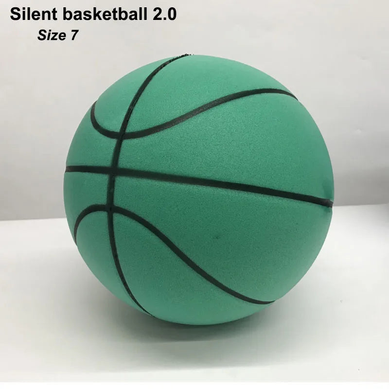 Slient Basketball 2.0 with Groove Lines PU Foam Quiet Mute Ball No Noise Bouncing Basketball Indoor Squeezable Slient Ball
