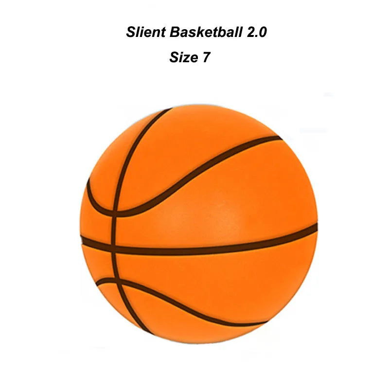 Slient Basketball 2.0 with Groove Lines PU Foam Quiet Mute Ball No Noise Bouncing Basketball Indoor Squeezable Slient Ball