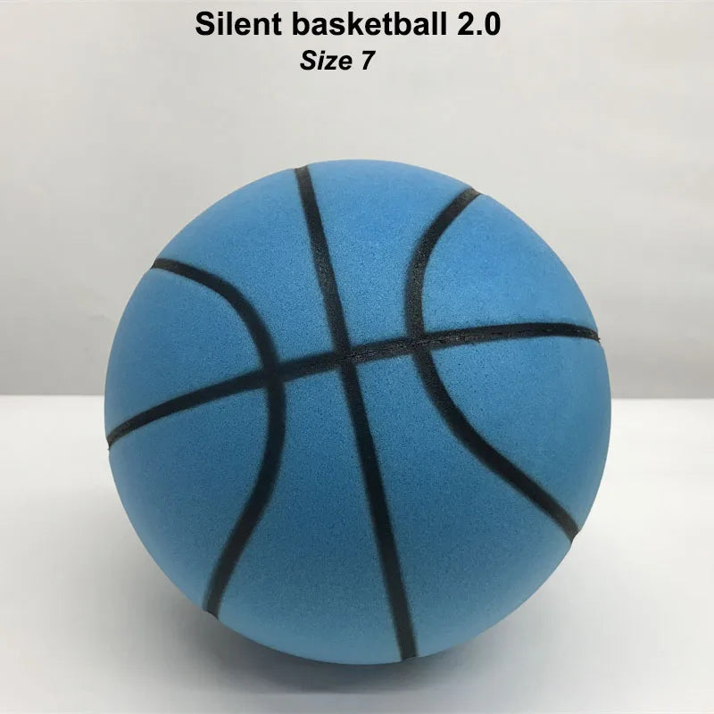 Slient Basketball 2.0 with Groove Lines PU Foam Quiet Mute Ball No Noise Bouncing Basketball Indoor Squeezable Slient Ball
